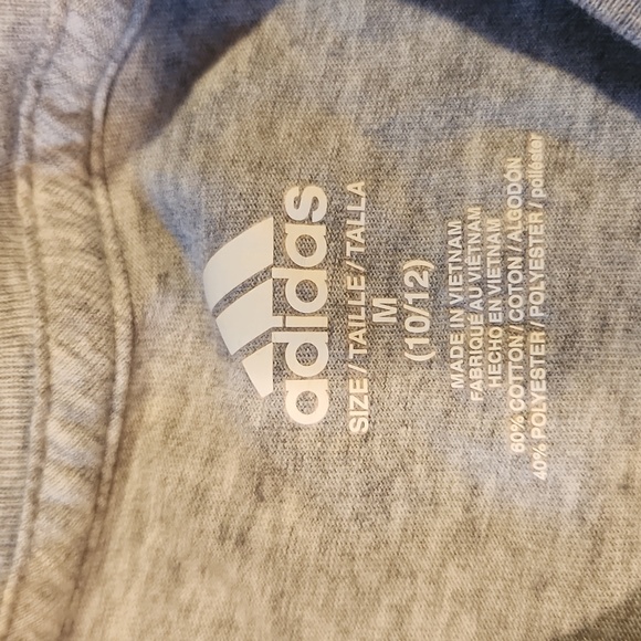 Girls Adidas Soccer T-shirt Goals Medium (10-12) - Picture 3 of 3